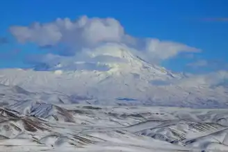 Ağrı Dağı Beyaz Örtüye Bürüdü